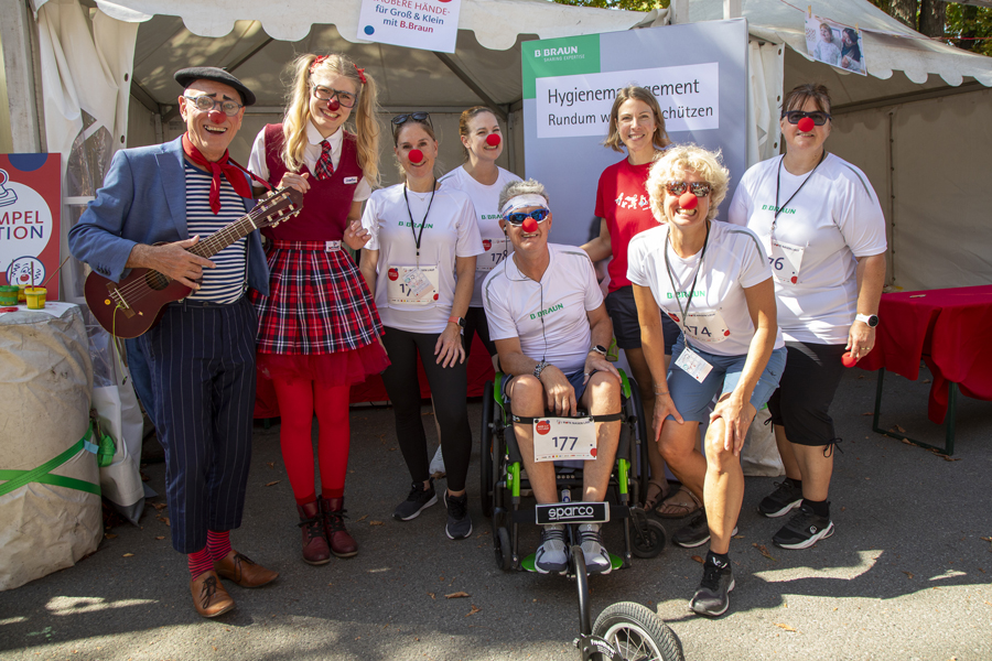 Team B. Braun beim Wiener ROTE NASEN LAUF