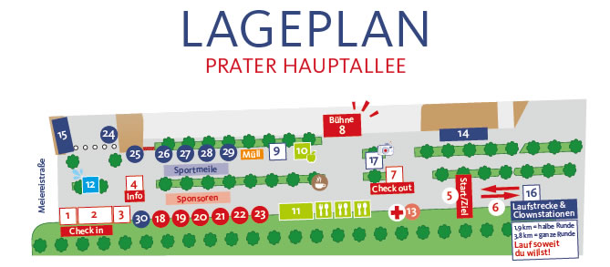 Lageplan Wiener ROTE NASEN LAUF