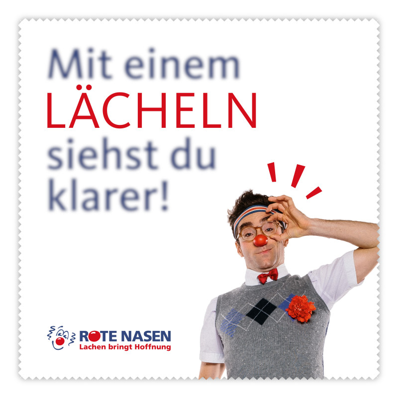 ROTE NASEN Brillenputztuch