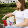 ROTE NASEN Trinkflasche aus Glas, 500 ml | Nachhaltig trinken, Freude schenken